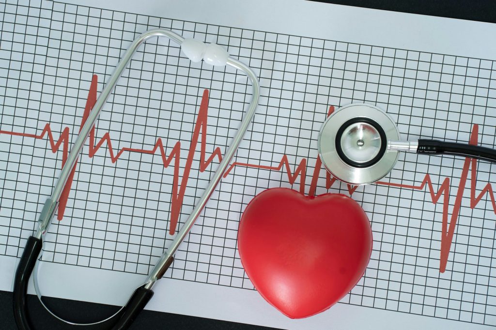 Layout of medical symbol of cardiac arrest